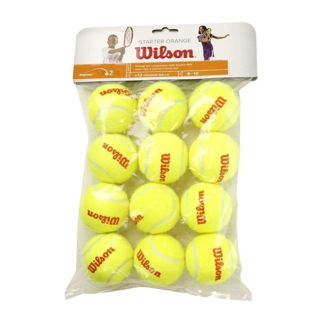 Se Wilson Starter Orange 12 stk. hos Tennisshoppen.dk